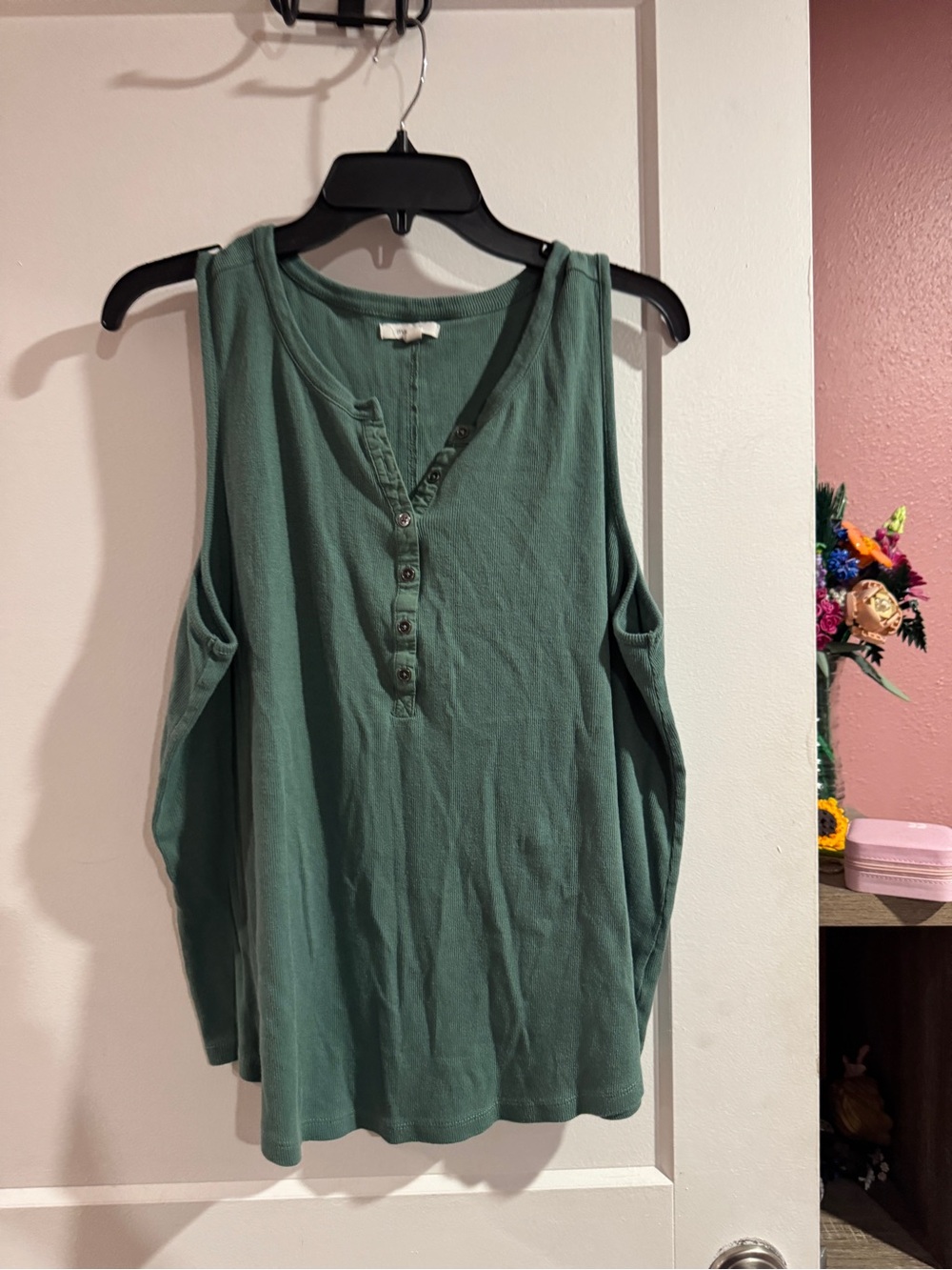 Maurice’s Sleeveless Henley Tank Top